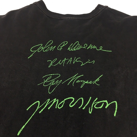 The Doors Vintage 1983 Signatures Black T Shirt - Picture 7 of 8